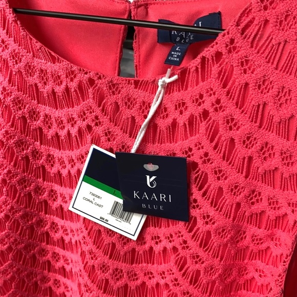 Kaari Blue sleeveless Pink tank, Size L, NWT - Picture 7 of 9